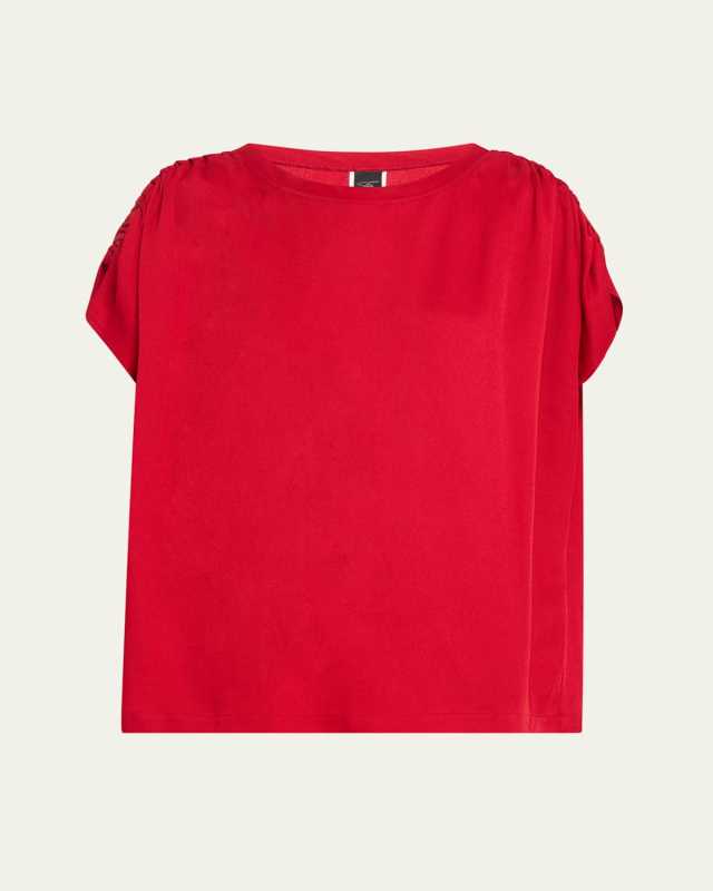 Ruched Muscle Top